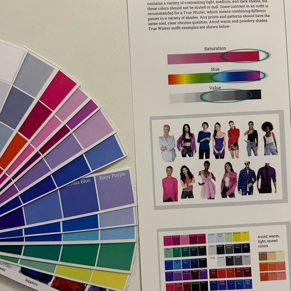 Color Swatch Fan Cool Winter / True Winter - Color Analysis - Picture 4 of 14